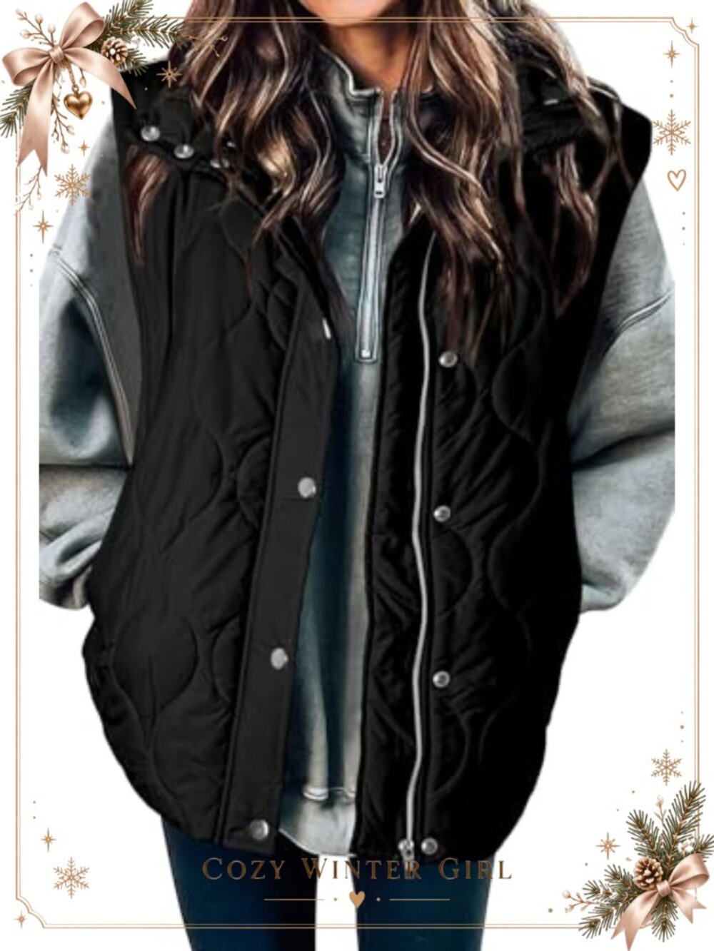 EVALESS Sleeveless Cropped Puffer Vest Lightweight Quilted Stand Collar Button